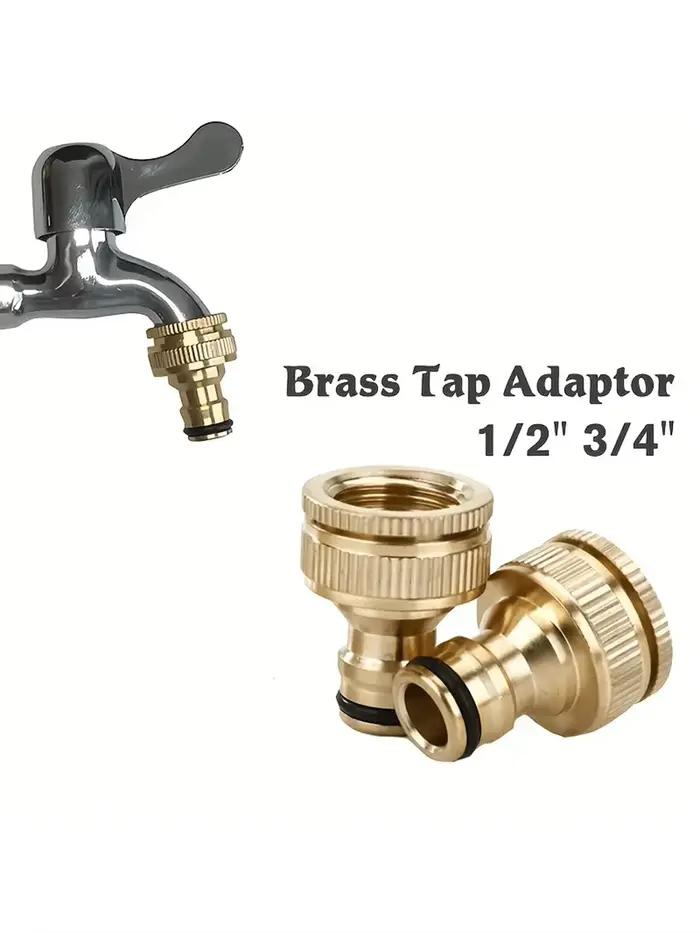 Adaptateur de tuyau d'arrosage en laiton pour kits d'arrosage robustes connecteur de robinet nettoyeur haute pression irrigation jardin professionnel amateur