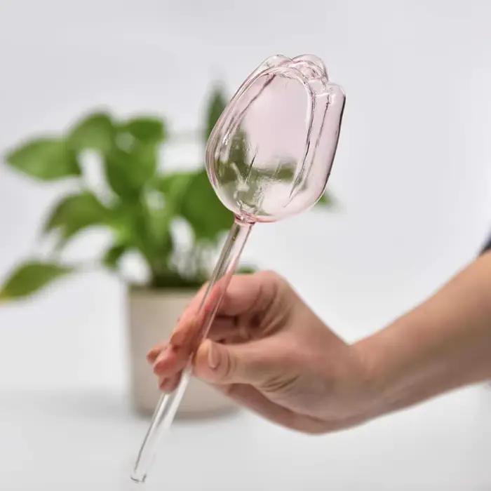 Boules d'arrosage en plastique pour plantes tulipes roses