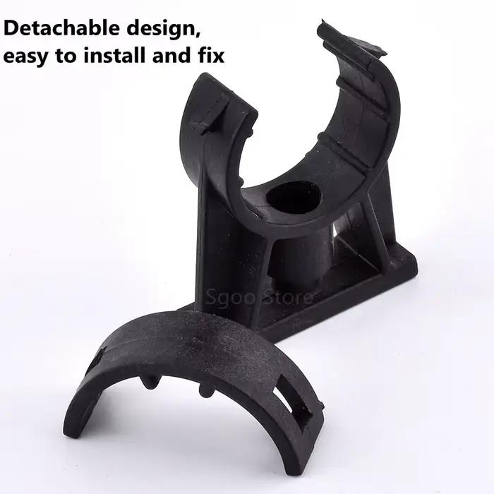Support de serrage en U simple en plastique, pour Tube de tuyau d'eau, diamètre de 20mm, 25mm, 32mm,