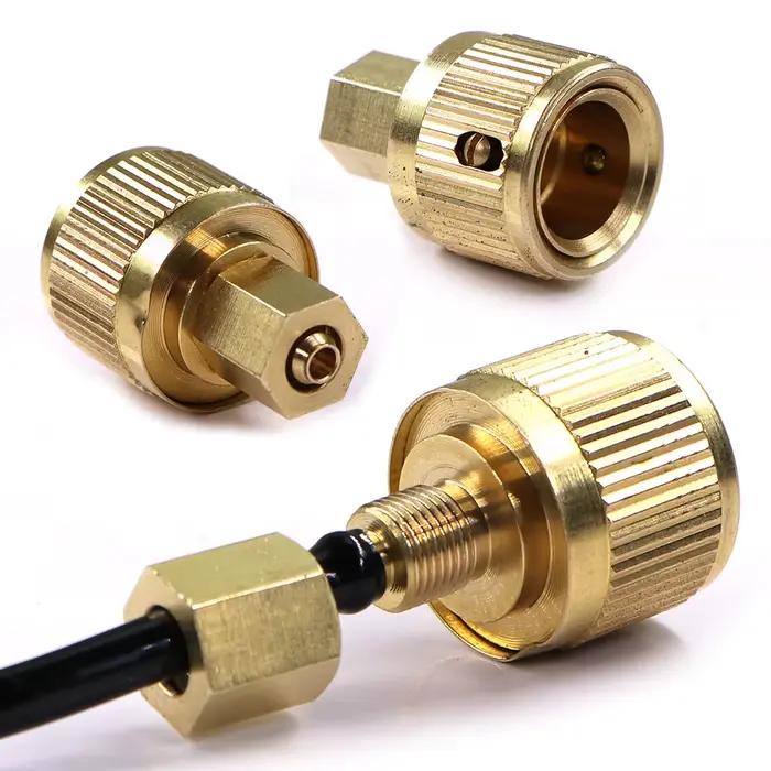 Adaptateur de Tuyau d'Arrosage de Jardin en Laiton, Connecteur Rapide, Raccord d'Irrigation, Rallong