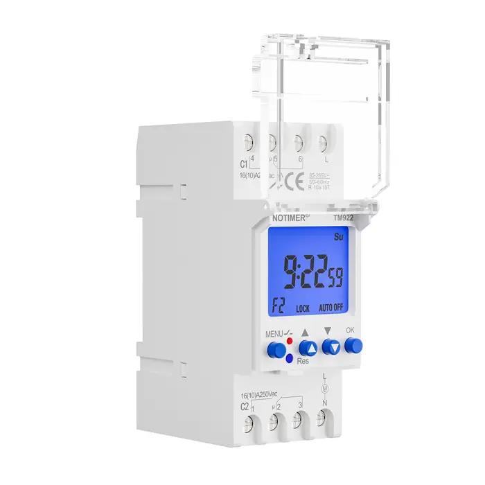Horloge programmable à 2 canaux avec grand écran LCD