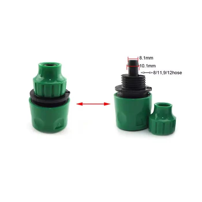 Connecteurs d'eau rapides pour jardiniers adaptateurs de tuyaux 4/7mm et 8/11mm pour arrosage et irrigation en plastique robuste pour jardins serres et cultures agricoles