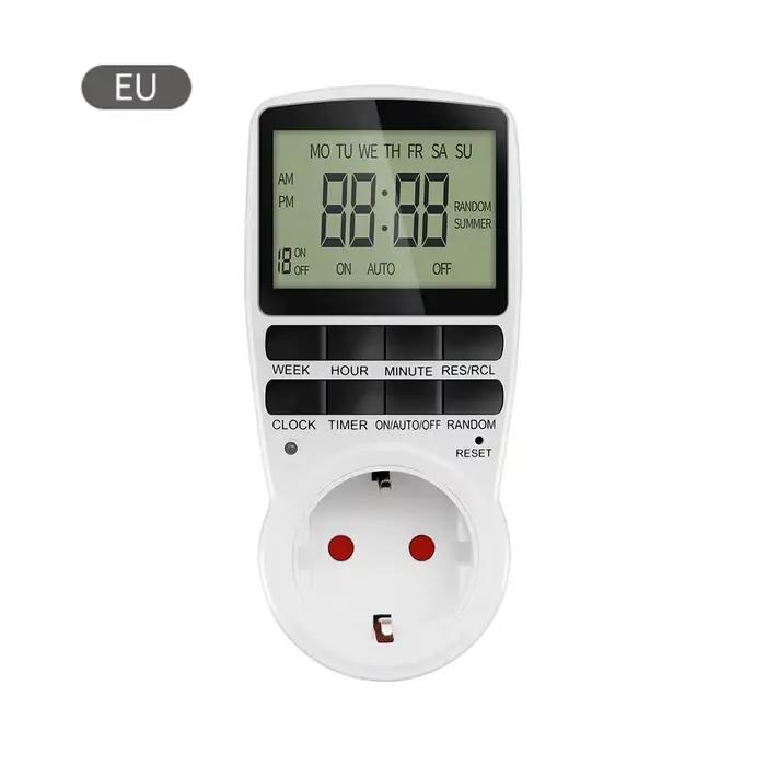 Minuterie numérique électronique, prise de minuterie de cuisine, prise de synchronisation Programmab