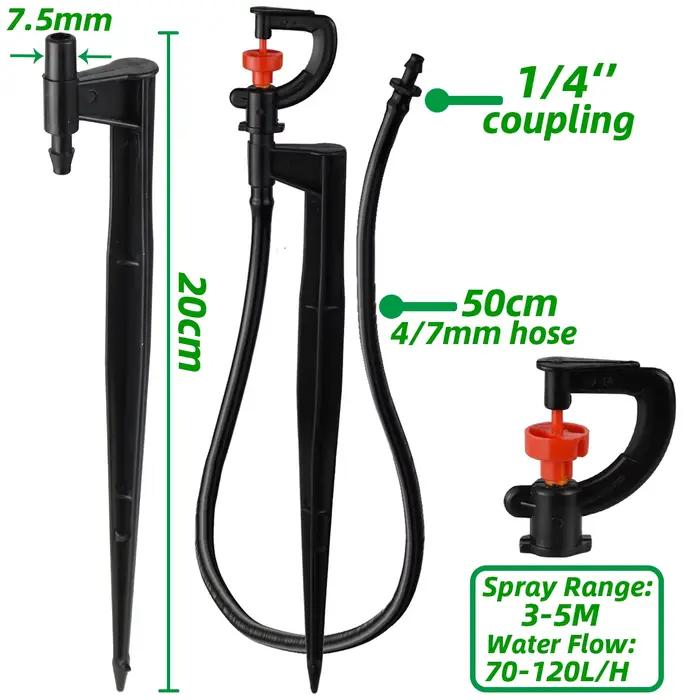 KESLA 5 pièces 360 ° Micro pulvérisateur rotatif d'irrigation