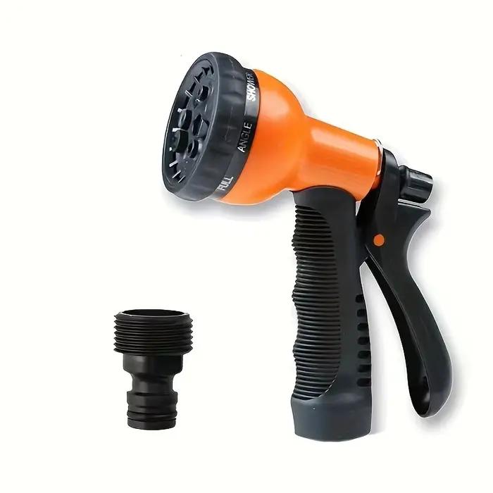 Buse de tuyau d'arrosage multifonctionnelle haute pression en plastique Durable avec conception de d