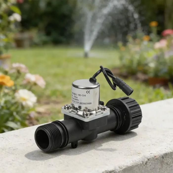 Vanne d'irrigation à impulsions basse tension avec minuterie programmable pour jardin et installation facile