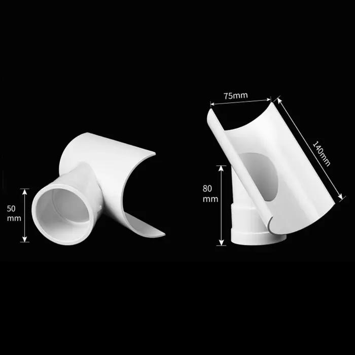 Nouveau patch de réparation de tube en PVC blanc ABS pour tuyau de drainage coude couleurs variées maison industrielle
