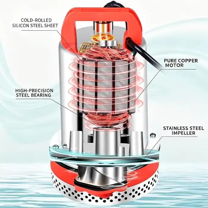 Pompes submersibles 12V/24V/36V/48V DC, petites pompes à eau électriques pour véhicules, adaptées à la collecte d'eau domestique et à l'arrosage des jardins