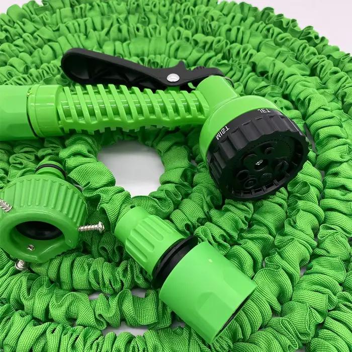 Tuyau d'arrosage de jardin extensible magique, pistolet à eau 7 modes, pot à mousse, tuyau flexible