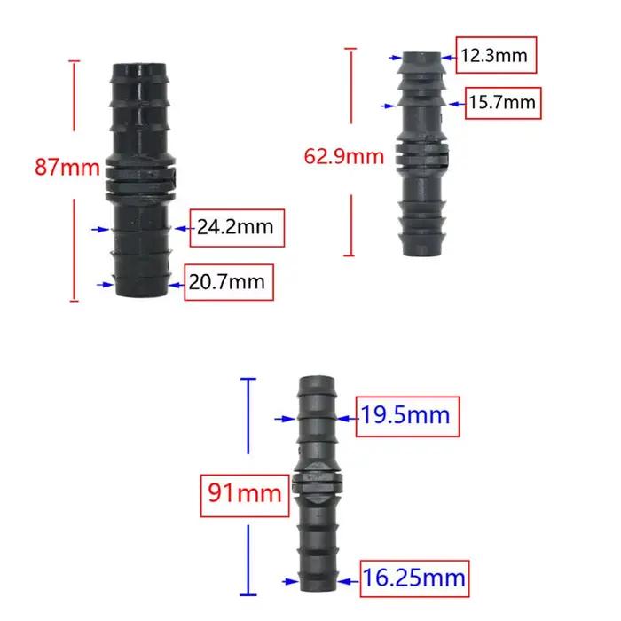 Joendoc4-Connecteur de tuyau d'irrigation goutte à goutte en PE, 16mm, 20mm, 25mm, coude en T, répar