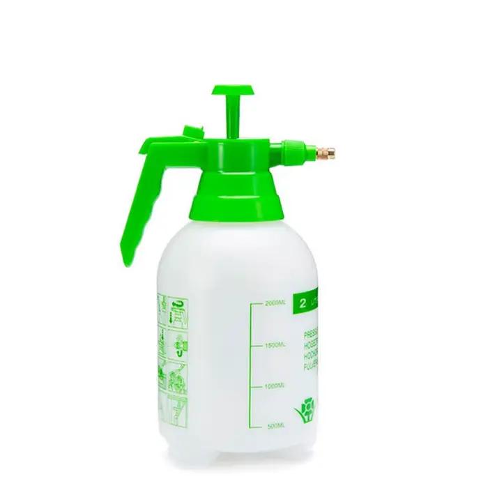 1 ensemble, pulvérisateur d'eau à pression manuelle-arrosoir de jardin 2L avec tête réglable pour pl
