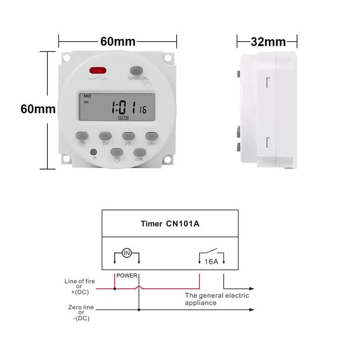Minuterie numérique LCD à intervalle de 1 seconde pour contrôle d'arrosage hebdomadaire programmable et efficace pour jardiniers et professionnels de l'horticulture