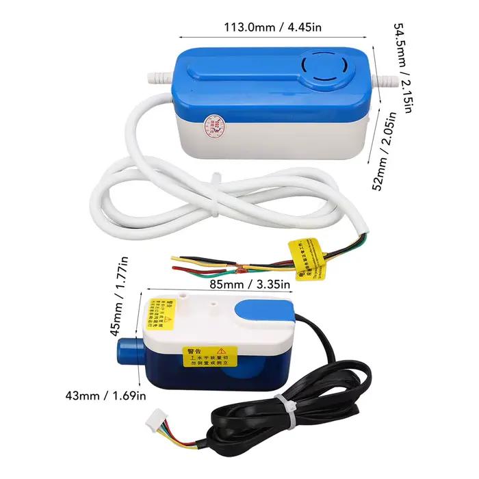 Pompe à condensats pour climatiseur automatique, fonction vidange divisée, tension 110-240V, prise CN, solution pratique pour une maison fraîche et sèche