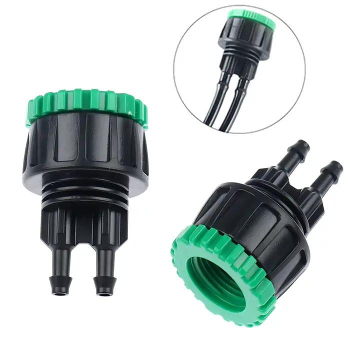Connecteur femelle en Y pour tuyau d'arrosage, adaptateur d'irrigation 1/4, 1/2 à 3/4, 4/7 pouces