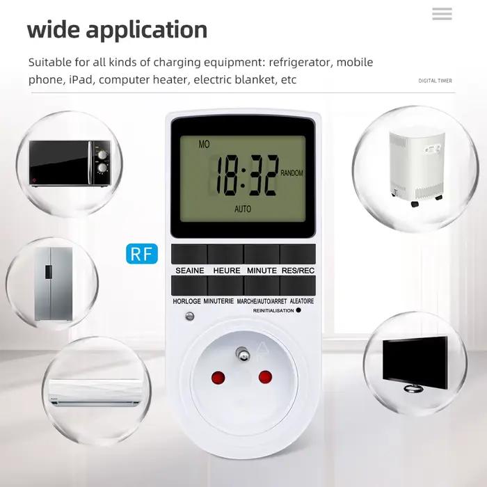 Minuterie électronique numérique LCD multifonctionnelle pour système d'arrosage 7 jours 12/24 heures programmable pour jardin terrasse serreUsageId123