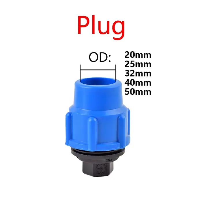 Séparateur d'eau du robinet en PVC PE, 20/25/32/40/50mm, connecteur de Valve rapide en plastique, ra