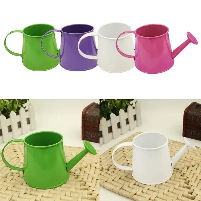 Arrosoir Mini bouilloire enfants Pot jardin métal eau modèle fleur fer étain Miniature jardinage jou