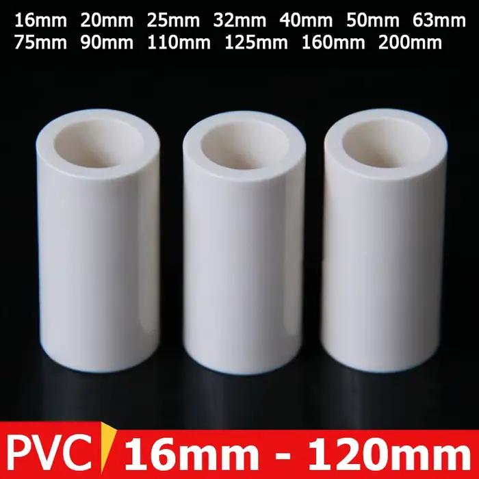 Raccords de Tuyaux en PVC Blanc, Connecteur Droit, Alimentation en Eau pour Tuyaux Allergiques, ID 1