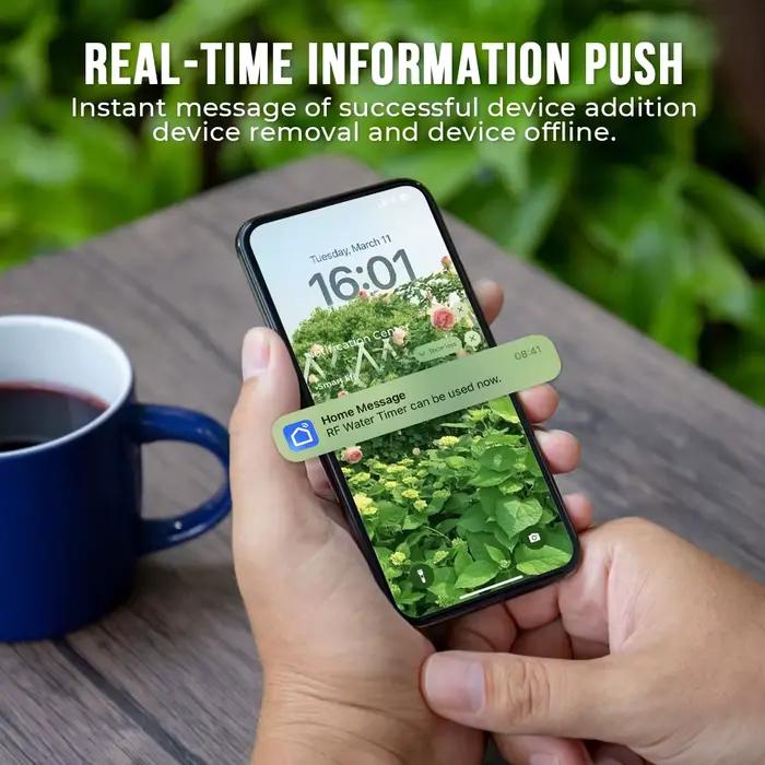Minuterie d'arrosage de jardin intelligente Tuya Wifi + RF433