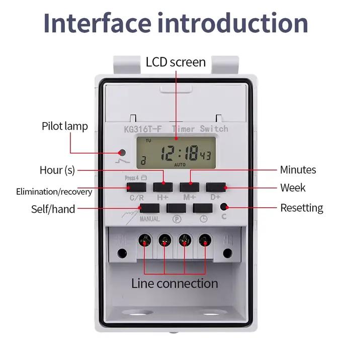 Minuterie numérique électronique programmable
