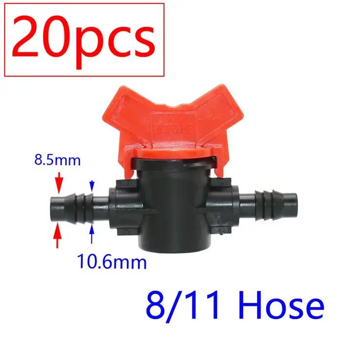 Mini Valve d'Irrigation Goutte à Goutte Plastique Multicolore pour Optimiser l'Arrosage du Jardin Occasions Spéciales