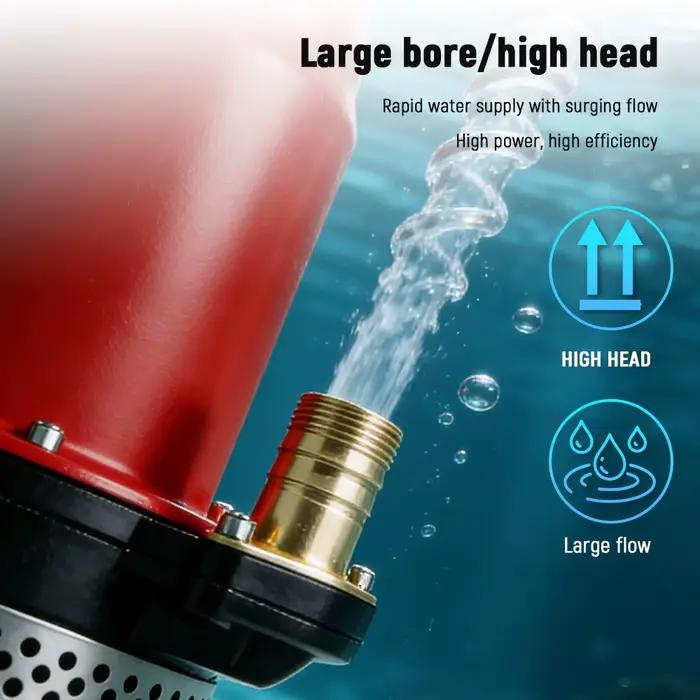 Pompe submersible à batterie au lithium rechargeable