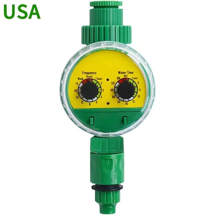 Tuyau d'arrosage automatique électronique de jardin en plastique vert extérieur, minuterie d'irrigat