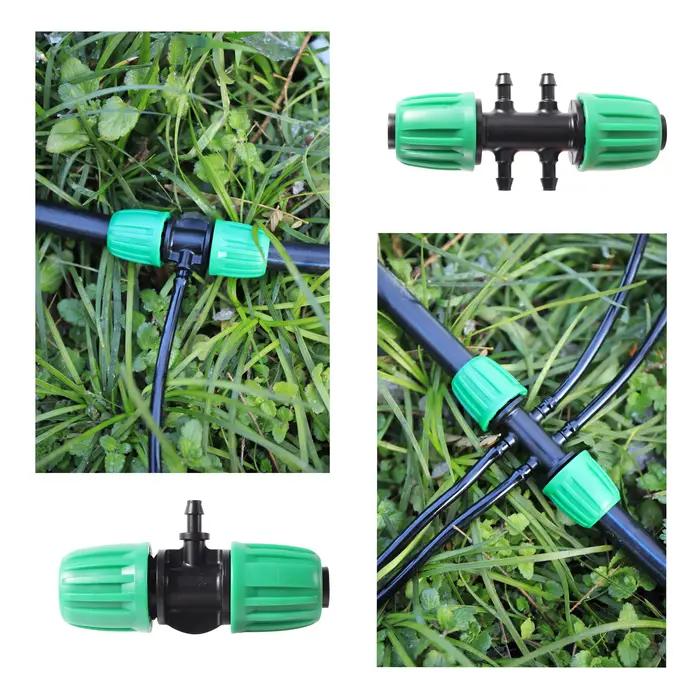 Connecteur Verrouillé de Tuyau en PE de 16mm, Couplage d'Eau de Jardin en kg, 1/2 en effet, Raccords