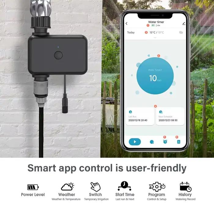 Minuterie d'irrigation WiFi double bande pour jardin système d'arrosage automatique télécommande intelligente par application 2.4GHz 5GHz étanche IP55 occasions spéciales