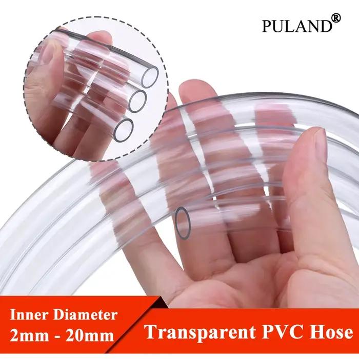 Tuyaux en PVC de diamètre 2 mm à 25 mm, tubes en plastique transparents pour l'arrosage du jardin, l
