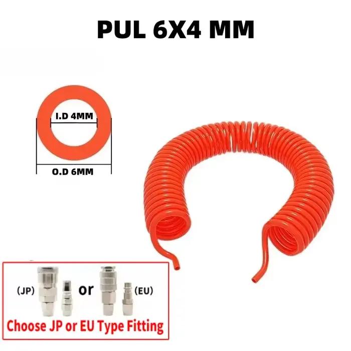 Tuyau en spirale à ressort en PU avec raccord 6/9/12/15M, Tube de compresseur d'air en PU, outil d'a