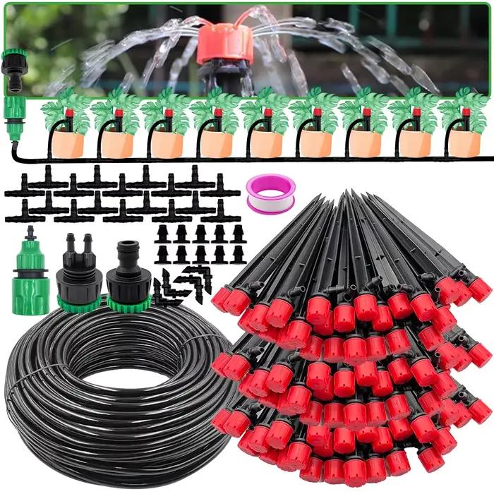 Kit de système d'arrosage automatique d'irrigation goutte-à-goutte de jardin