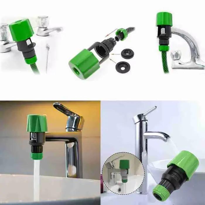 Raccord universel réutilisable en plastique pour robinet de cuisine