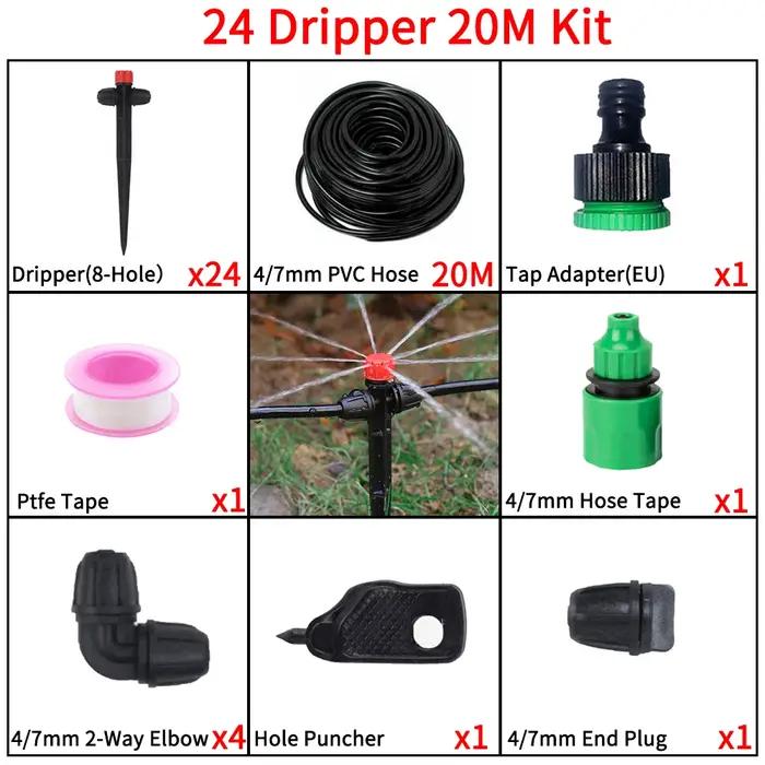 Kit d'irrigation goutte à goutte pour jardin