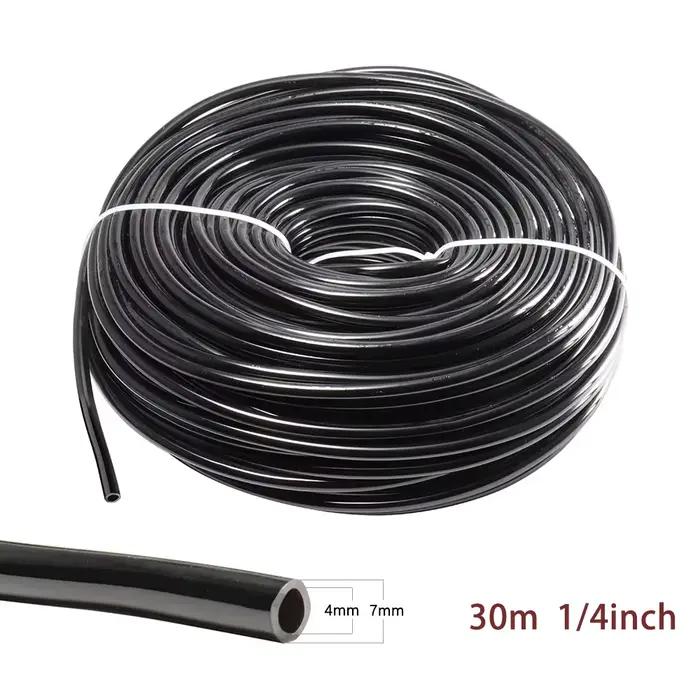Tuyau d'irrigation enroulable en PVC 4/6mm noir pour fleurs bonsaïs et pelouses occasions spéciales jardinage