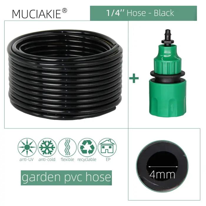 Tuyau d'arrosage de jardin avec connecteur rapide
