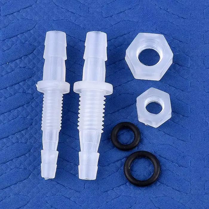 Connecteurs hexagonaux PP Pagoda Direct, 5 ~ 200 pièces, M6 ~ M10 à 3 ~ 8mm Adaptateur de pompe à