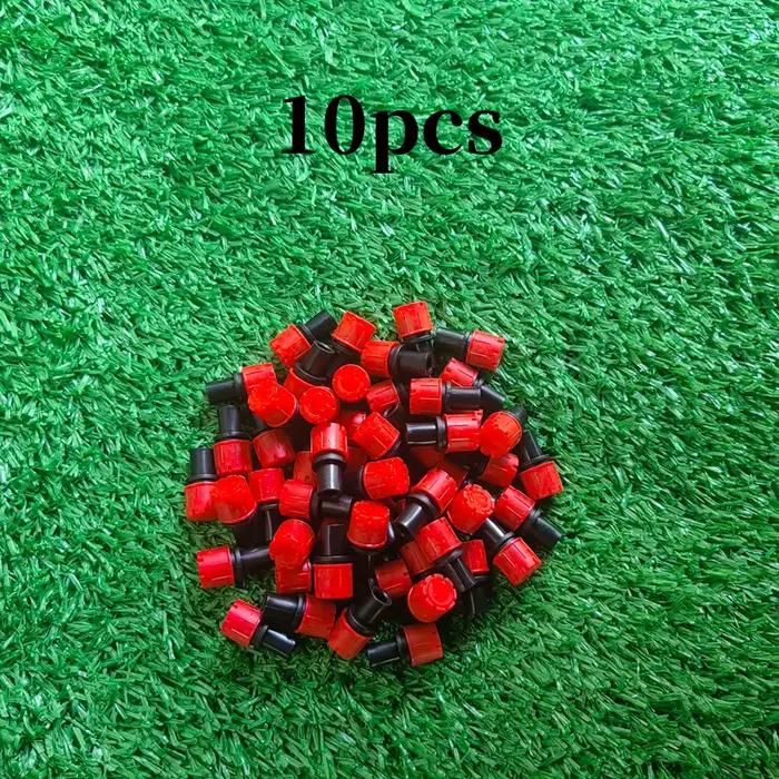 Goutteur d'irrigation rouge réglable avec trou intérieur de 6 mm pour l'arrosage de jardin et l'irri