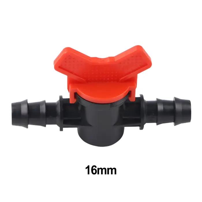 16mm 20mm 25mm vanne d'arrêt robinet à tournant sphérique connecteur bouchon PE tuyau PN4 tuyau d'ég