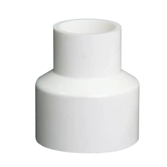 Connecteur PVC réducteur droit pour tuyau d'eau 20/25/32/40/50/63/75/90/110/125/160/200mm en blanc/bleu/gris pour plomberie et arrosage domestique