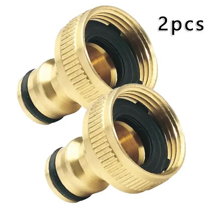 Adaptateur de robinet de jardin 3/4'' à 1/2'', raccord rapide pour tuyau d'eau, pour système d'irrig