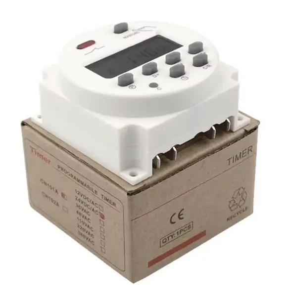 Minuterie électronique numérique CN101A programmable hebdomadaire pour contrôle automatique de l'éclairage ventilateur et systèmes d'arrosage occasions spéciales