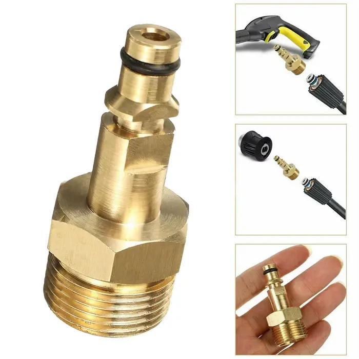Adaptateur de tuyau d'arrosage en laiton pour nettoyeur haute pression série K pour jardiniers amoureux de leur verdure