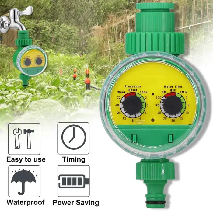Minuterie d'arrosage MUCIAKIE pour jardin, contrôle d'irrigation automatique, valve programmable, outil d'arrosage goutte-à-goutte pour plantes et pelouses occasions spéciales