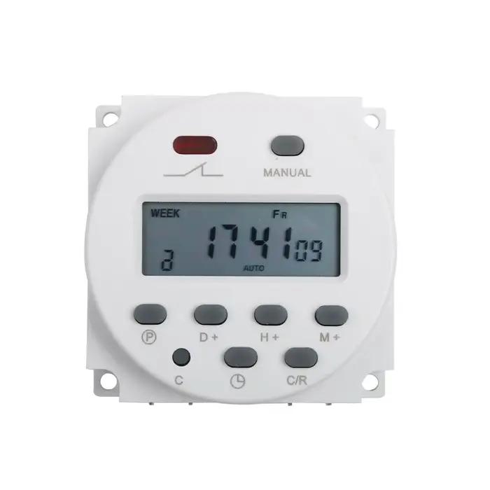 Minuterie numérique LCD DHC15 THC-101A programmable hebdomadaire pour système d'arrosage jardin automatique 20 cycles on-off 8A à 16A