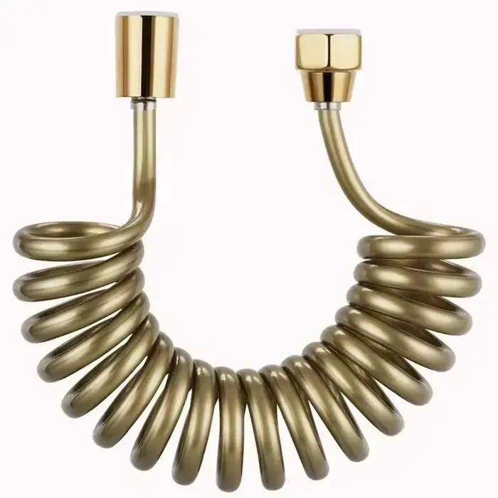Nouveau 1.5/2/3/5M ressort Flexible rétractable tuyau de douche spirale