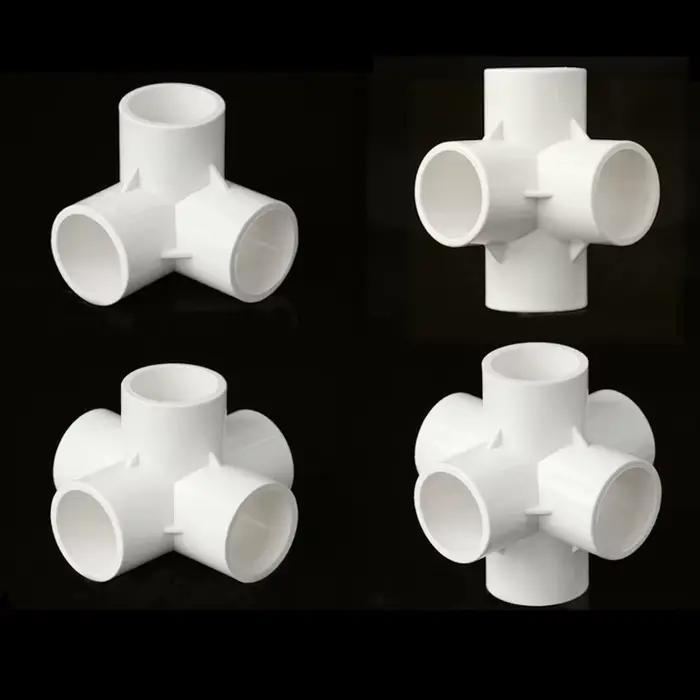 Connecteurs d'eau de jardin en PVC blanc 20/25/32mm pour systèmes d'irrigation personnalisés jardins familiaux et projets de bricolage