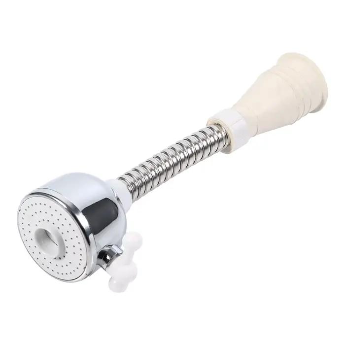 Tuyau de robinet d'économie d'eau réglable, diffuseur d'aération, buse à percussion à 360 °, bec, ac