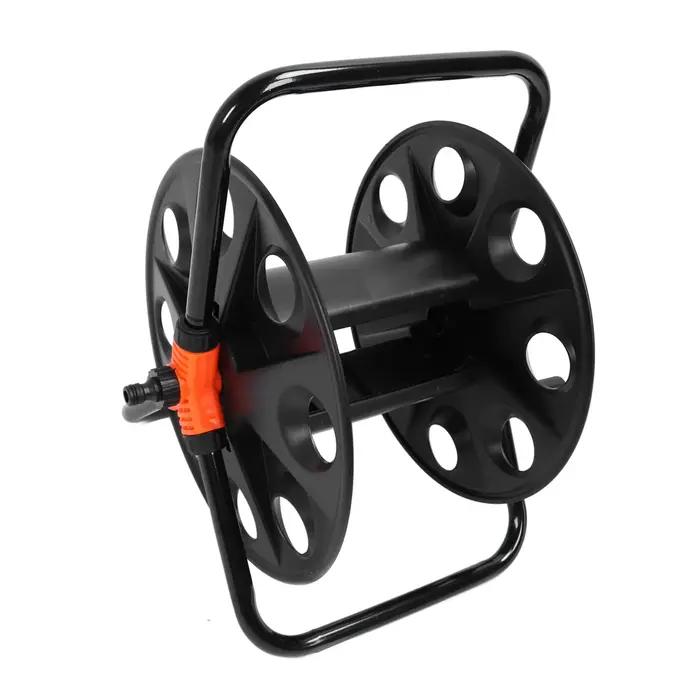 Enrouleur de tuyau d'arrosage en fer ABS TOPINCN pour jardin extérieur, stockage et rangement de tuyau d'eau de 164 pieds, usage multifonctionnel et design robuste