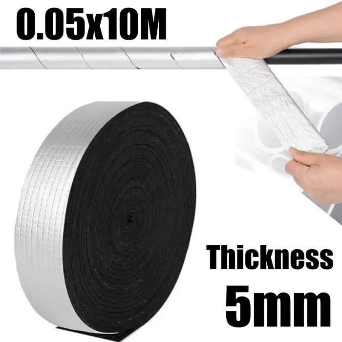 Bande isolante autocollante en mousse et feuille d'aluminium pour la protection hivernale des condui